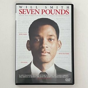 4/$20 Seven Pounds Movie DVD Video Starring Will Smith Drama Mystery